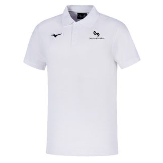 Polo Mizuno blanc homme - modèle SHIZUOKA