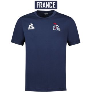 Tee shirt Le Coq Sportif Enfant Marine – modèle COTON