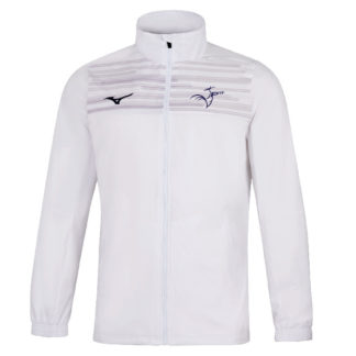 Veste polyester woven Mizuno Homme Blanc - modèle CHIBA