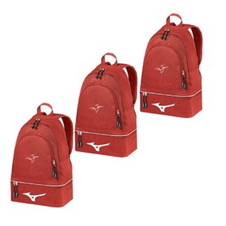 PACK Mizuno x 3 sacs à dos Rouge - modèle BACKPACK