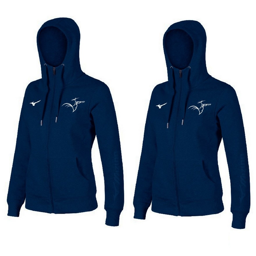 PACK Mizuno x 2 hoodies Marine Femme – modèle FZ M