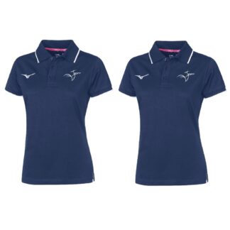 PACK Mizuno x 2 polos coton Marine Femme – modèle POLO M