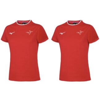 PACK Mizuno x 2 tee shirt Femme Rouge – modèle TEE S