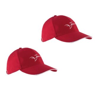 PACK x 2 casquettes Rouge – modèle ORLANDO