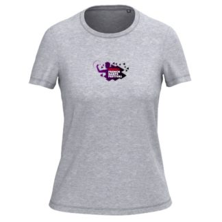 Tee shirt coton gris - modèle FEMME