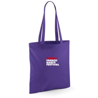 Tote bag violet - modèle COTON