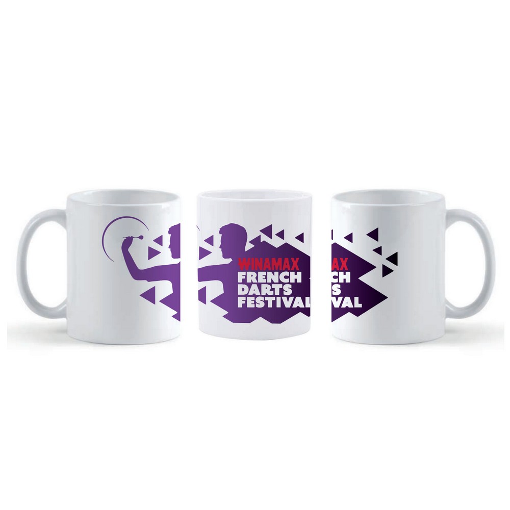 Mug blanc festival - modèle DARTS