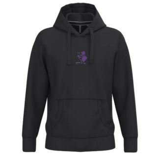 Sweat à capuche noir adulte - modèle HOODY A