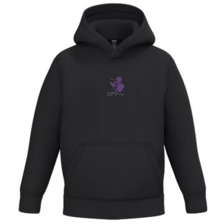 Sweat à capuche noir enfant - modèle HOODY K