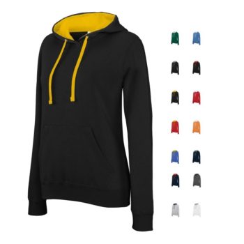 Sweat capuche – modèle CONTRAST femme – Image 1