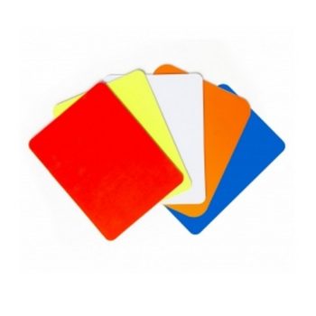 Carton d'arbitre - lot de 5