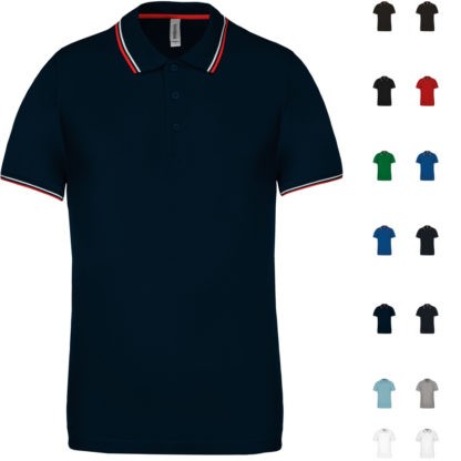 Polo manches courtes - modèle CONTRAST