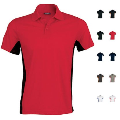 Polo manches courtes - modèle FLAG