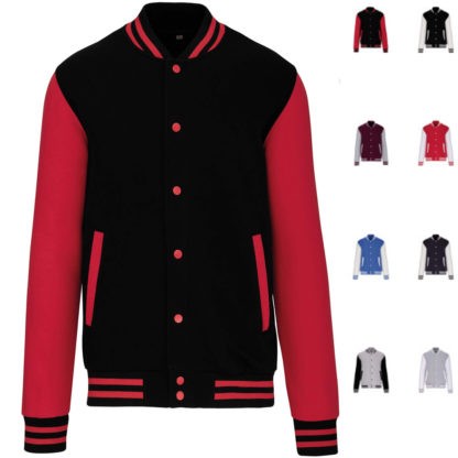 Blouson Molleton Teddy - Modèle VARISITY