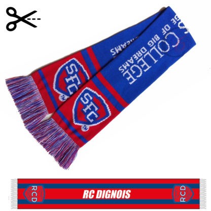 Écharpe tricotée - modèle CUSTOM