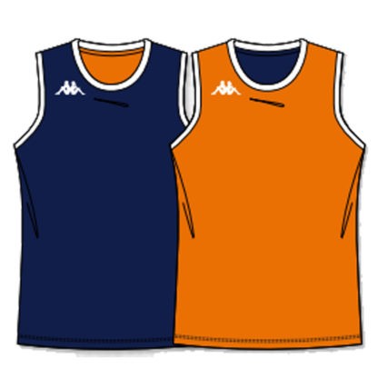 Maillot Basket sublimé réversible Kappa – Modèle REVERSA 100 % personnalisable