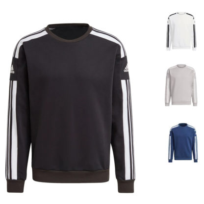 Sweat col rond coton Adidas – modèle SQUADRA SW CREW 21 – Image 1