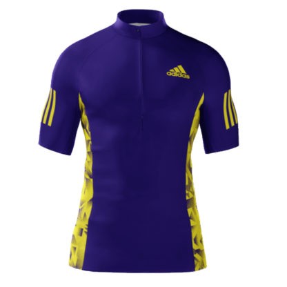 Tee shirt zippé sublimé atléthisme Adidas – Modèle RUNNING 100% personnalisable